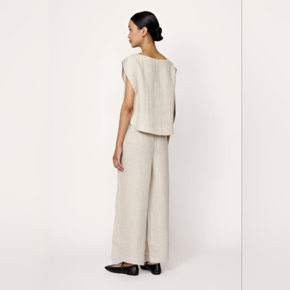 EUC Laude the Label Linen Everyday Pant- XS, Natural - Picture 2 of 4